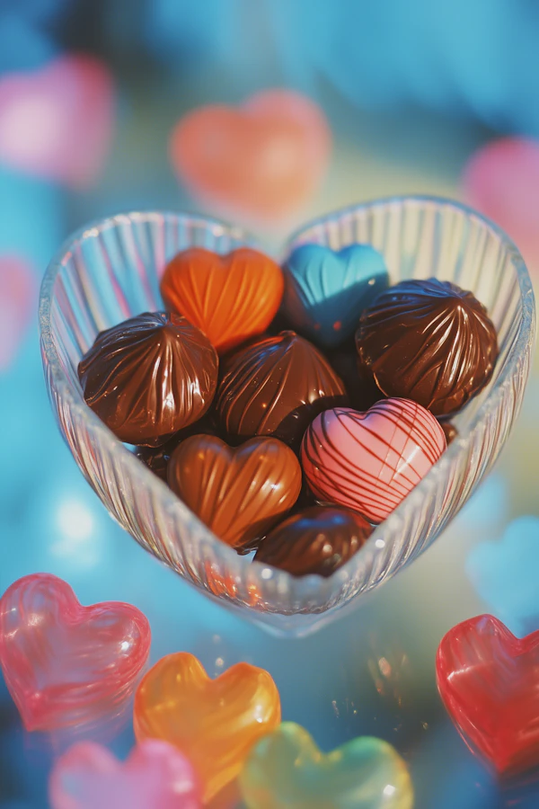 Heart-Shaped Chocolate Bowl