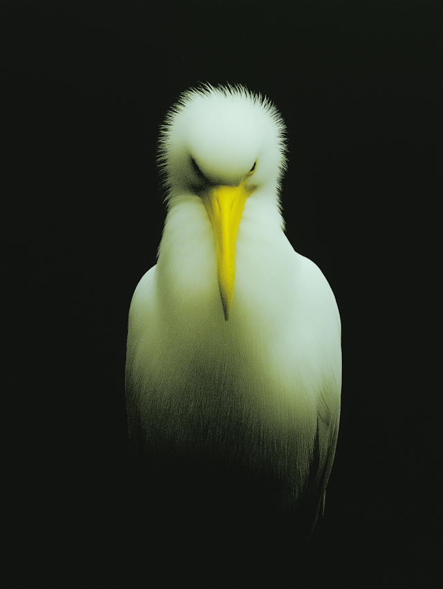 Serene Egret Portrait