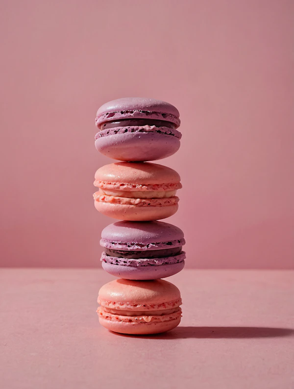 Colorful Macarons Stack