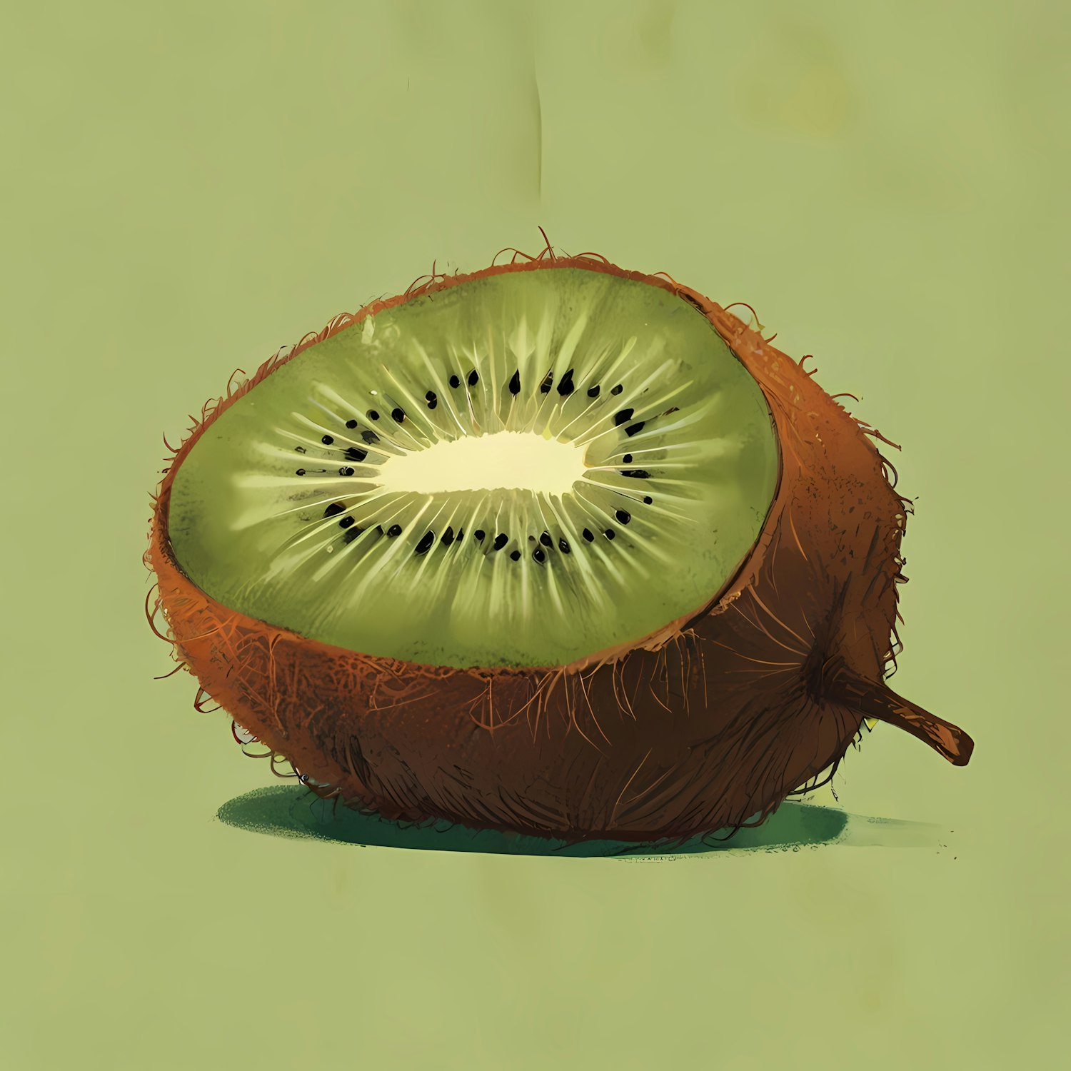 Kiwi Fruit Illustration