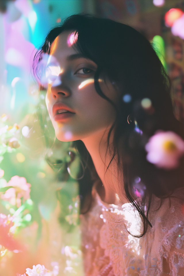 Dreamy Portrait of a Young Woman