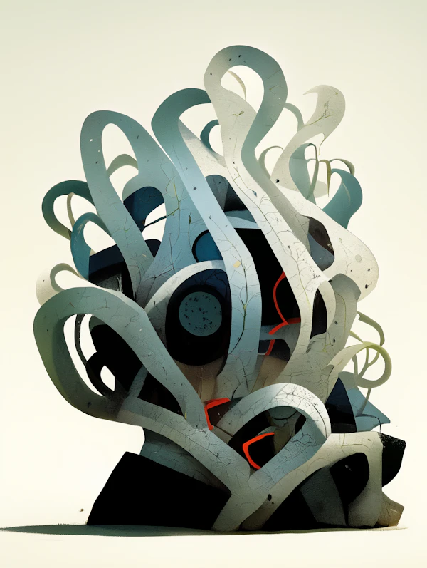 Abstract Ribbon Sculpture