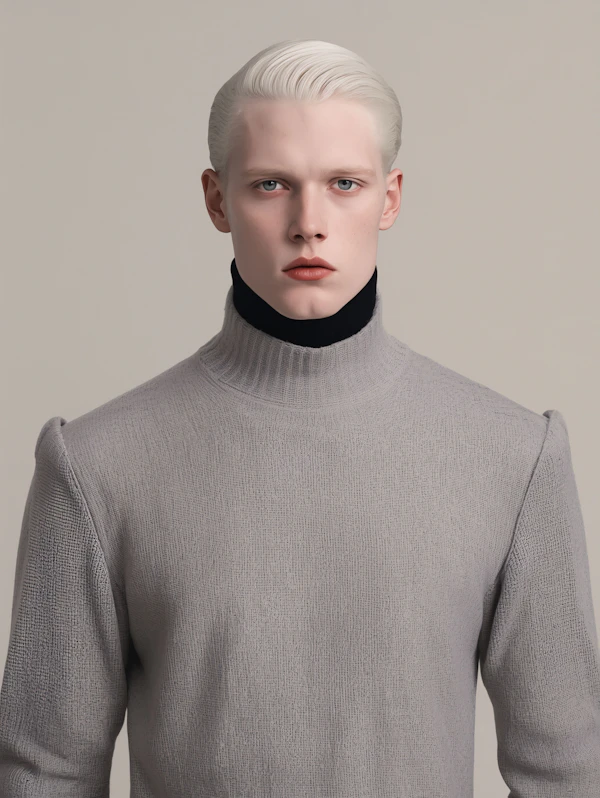 Portrait of Blonde Individual