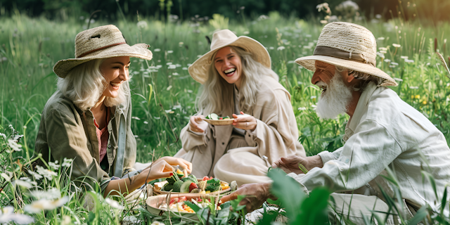 Picnic in the Green Field