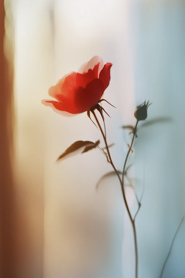 Red Rose in Focus