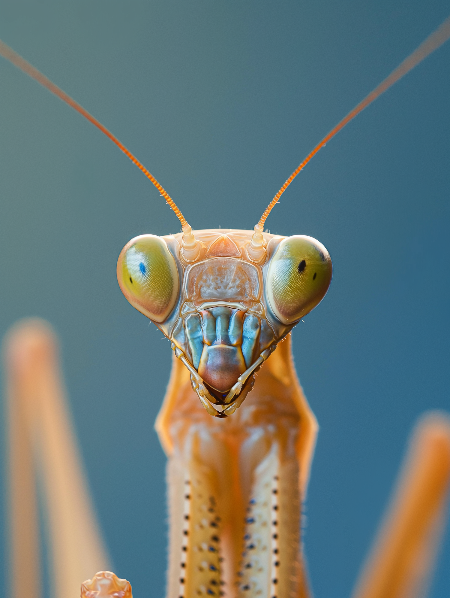 Praying Mantis Extreme Close-Up