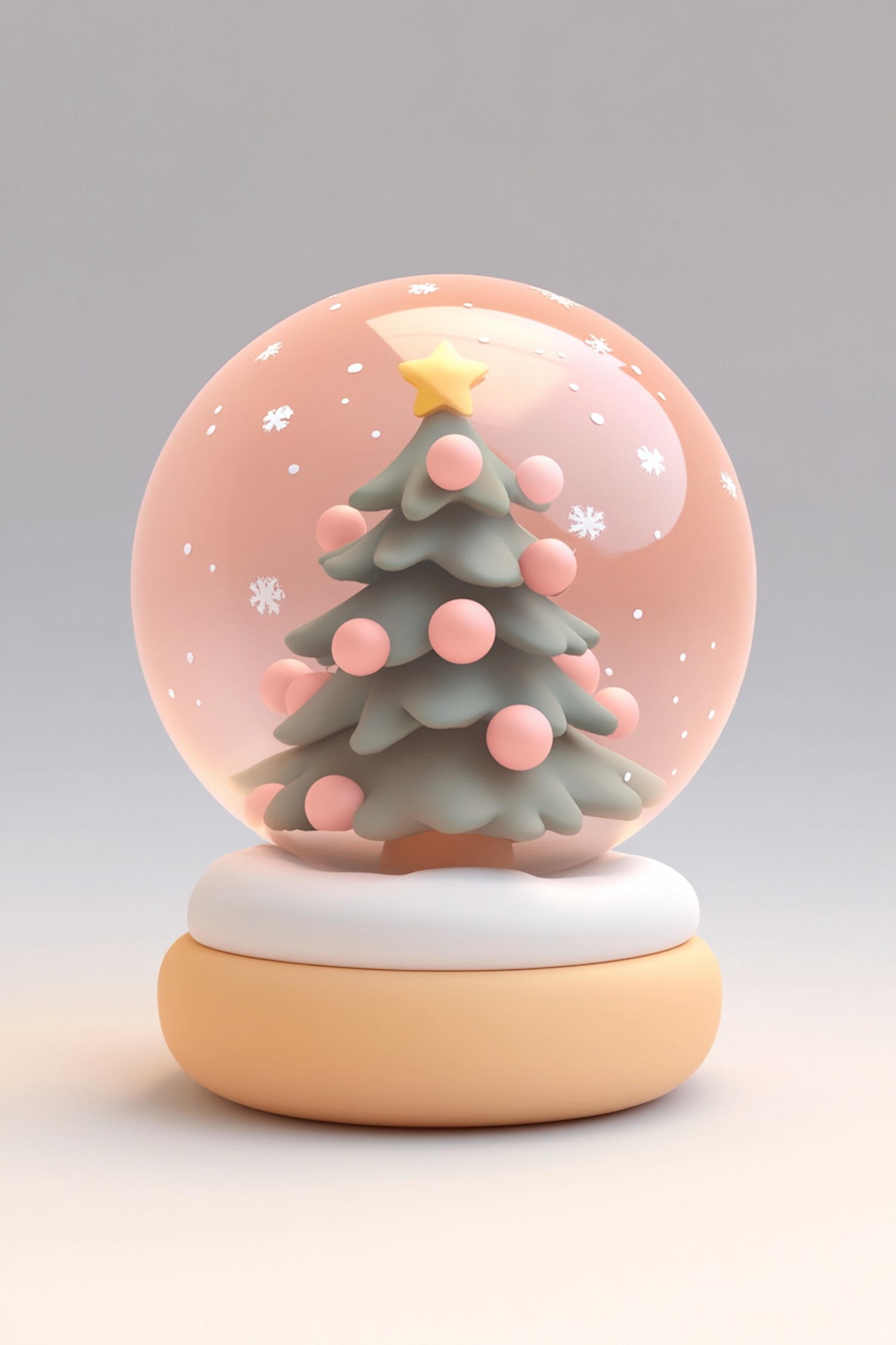 Charming Snow Globe with Christmas Tree