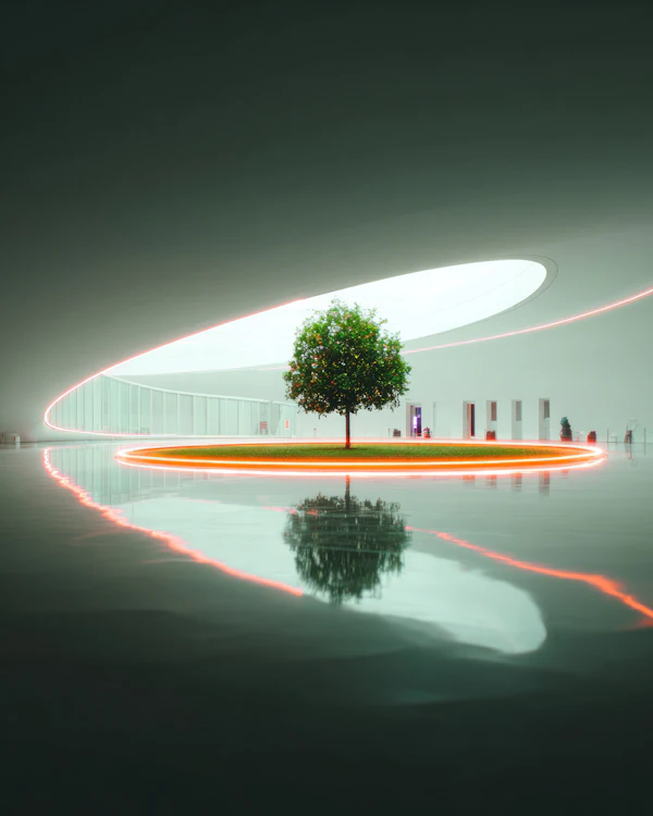 Futuristic Tree Space