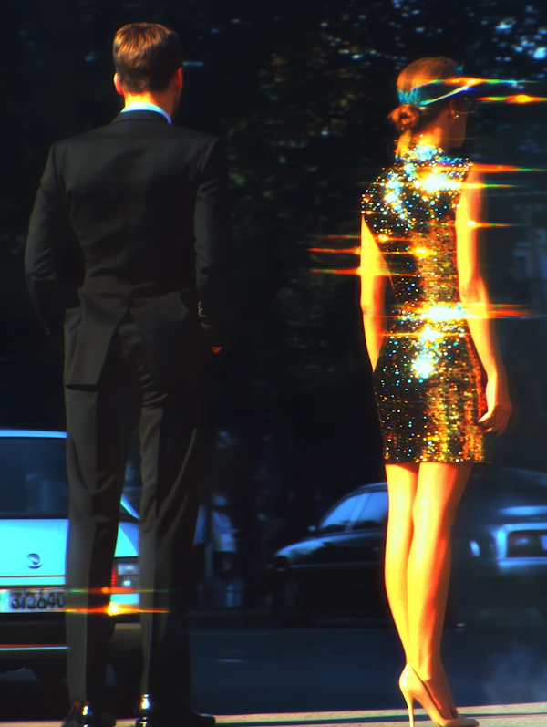 Elegant Duo at a Glamorous Event