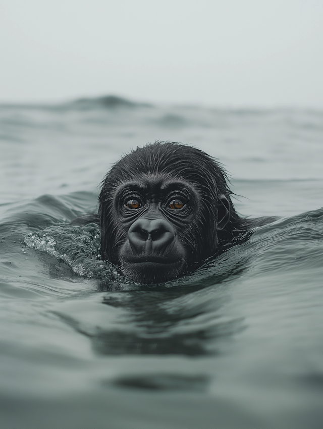 Gorilla Swimming