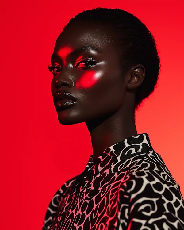 Dramatic Red Portrait