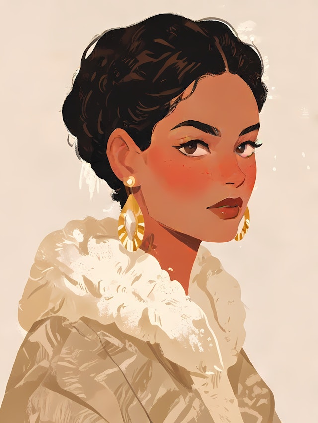 Stylized Portrait of a Woman