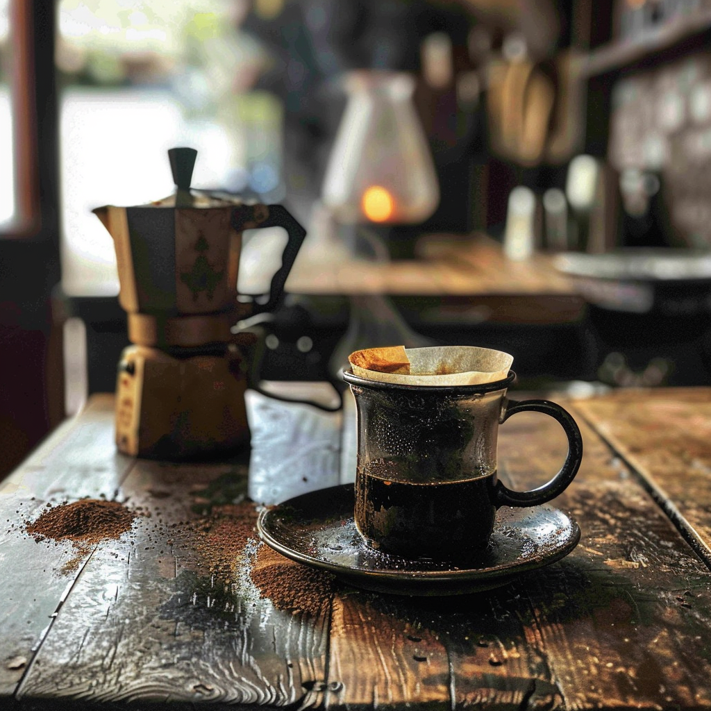 Rustic Coffee Still Life Photo on Lummi
