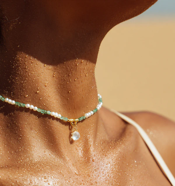 Beaded Necklace Close-Up