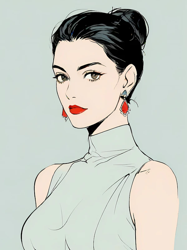 Elegant Woman Illustration