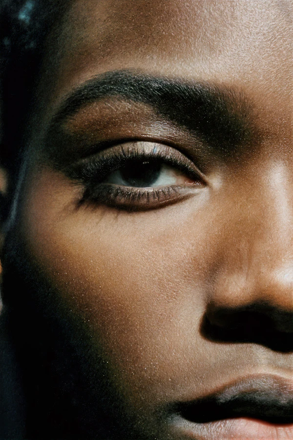Close-Up Facial Portrait