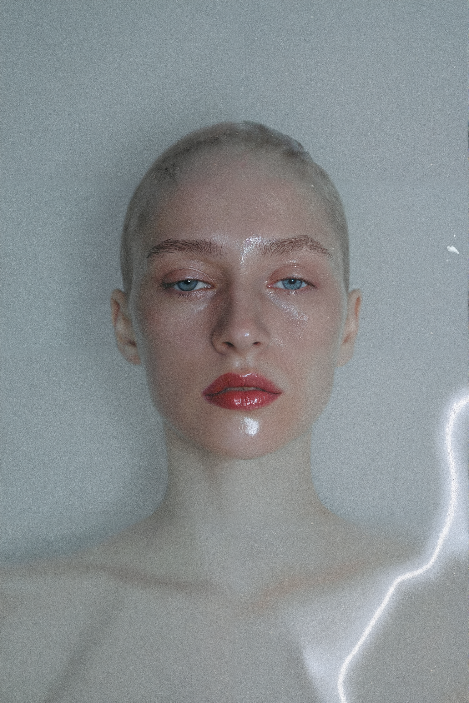 Glossy Portrait Close-Up