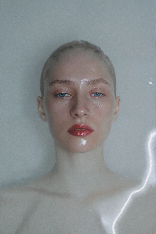 Glossy Portrait Close-Up