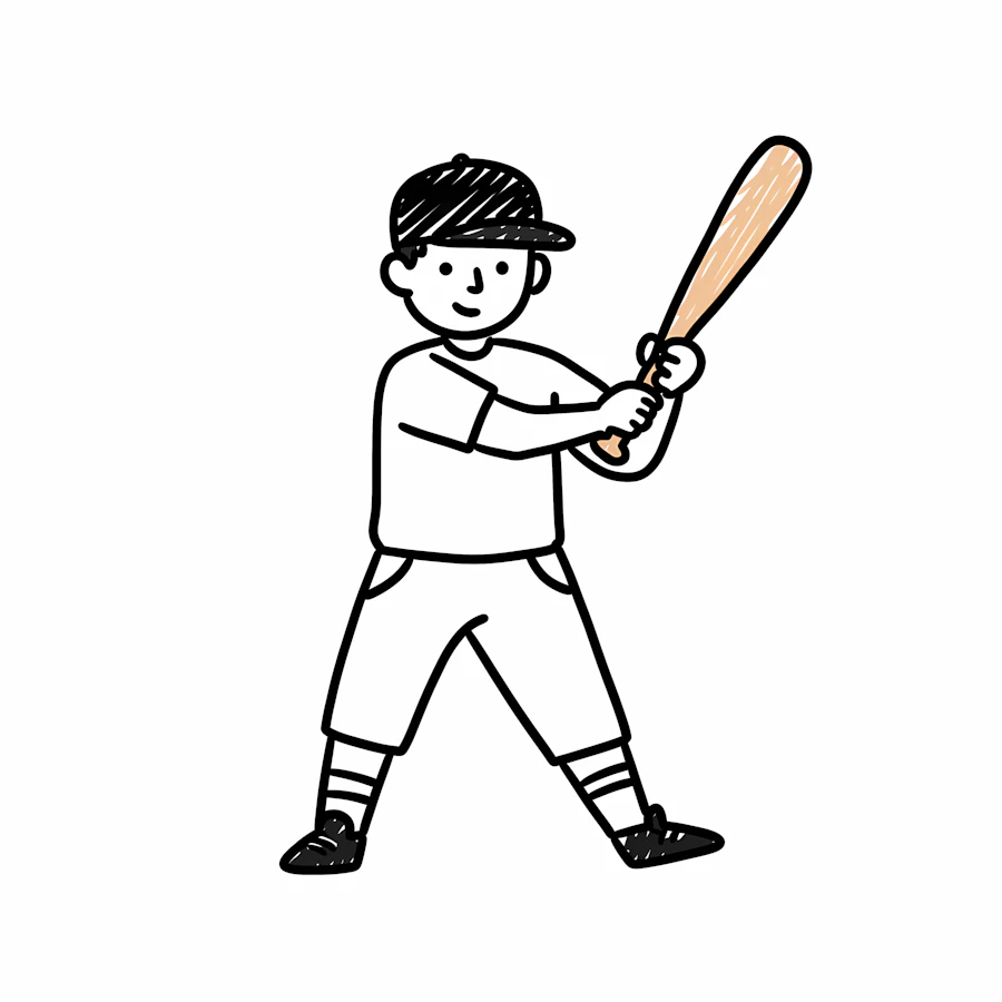 Child Baseball Swing