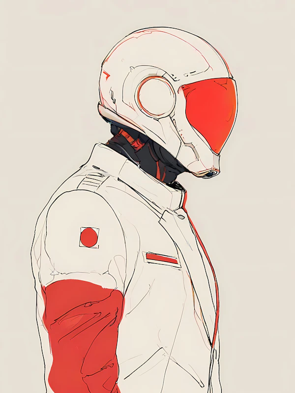 Futuristic Astronaut Portrait