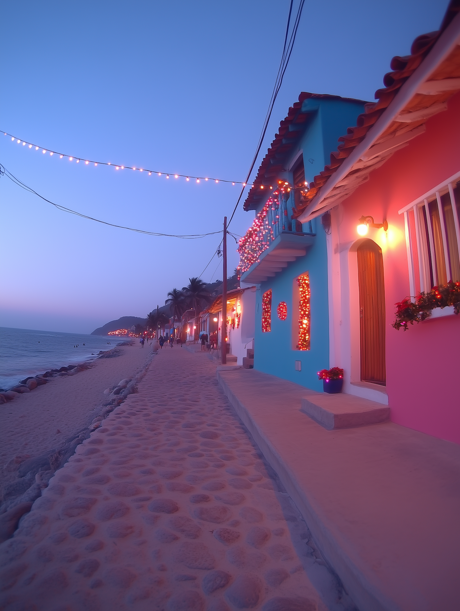 Coastal Scene at Dusk