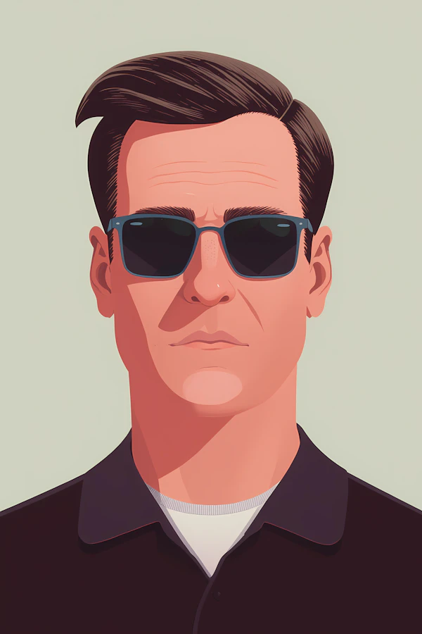 Stylized Man Portrait