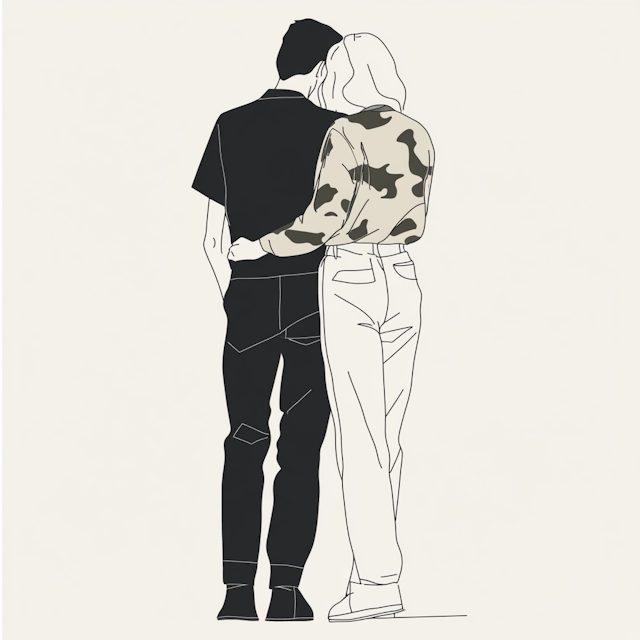 Intimate Couple Illustration