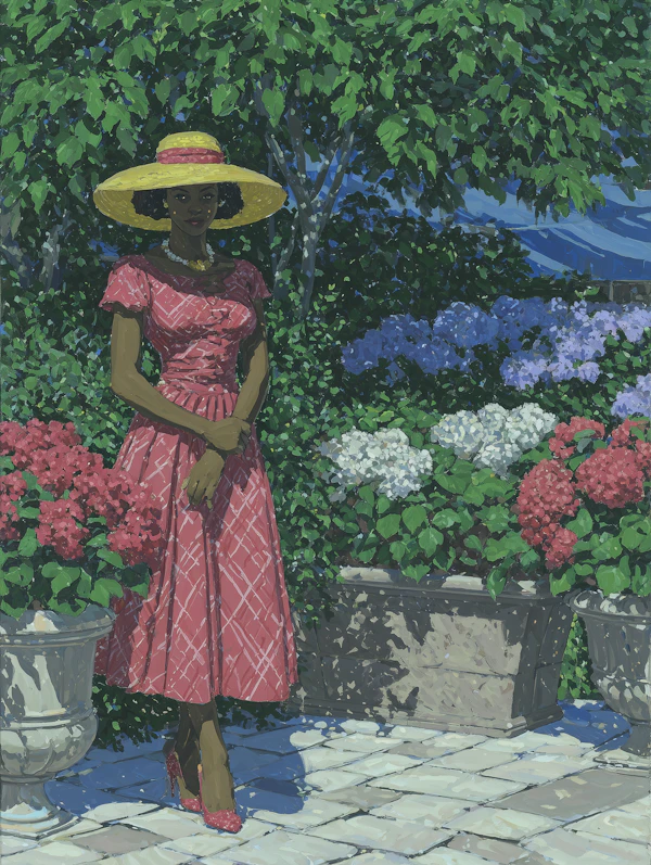 Elegant Garden Portrait