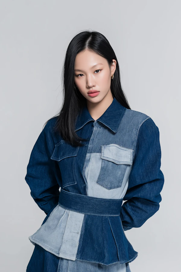 Stylish Denim Portrait