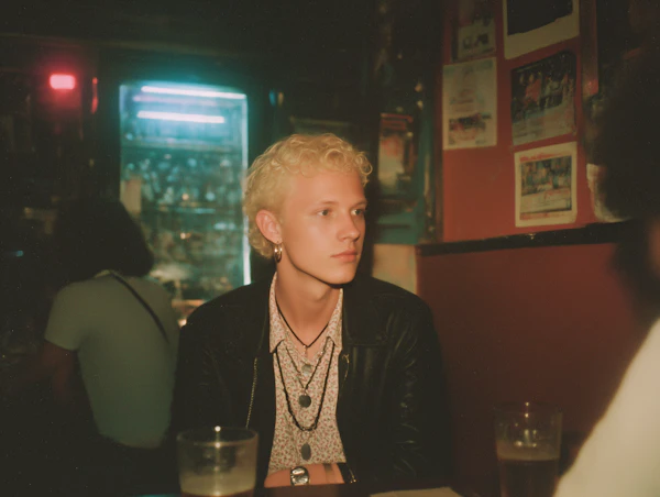 Moody Café Portrait