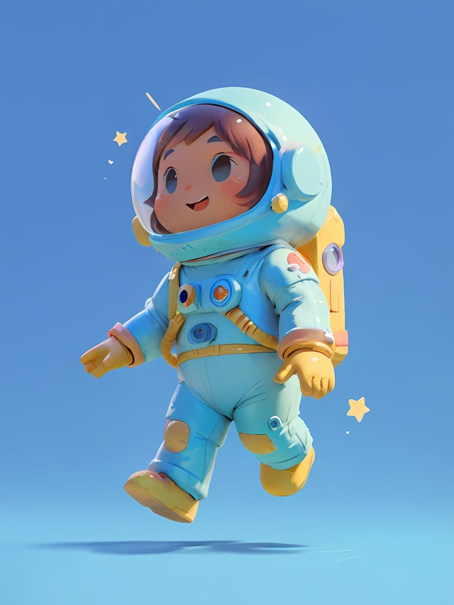 Child Astronaut Art