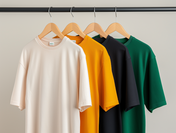 Color Gradient T-shirts Display