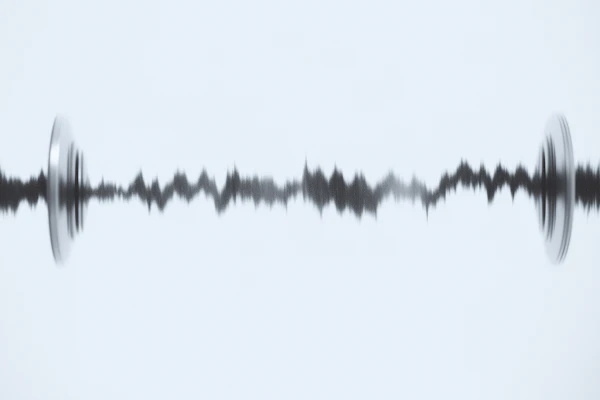 Abstract Sound Wave Art
