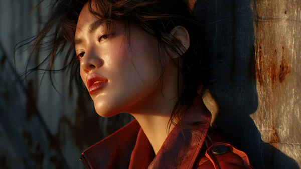 Serene Portrait in Golden Hour