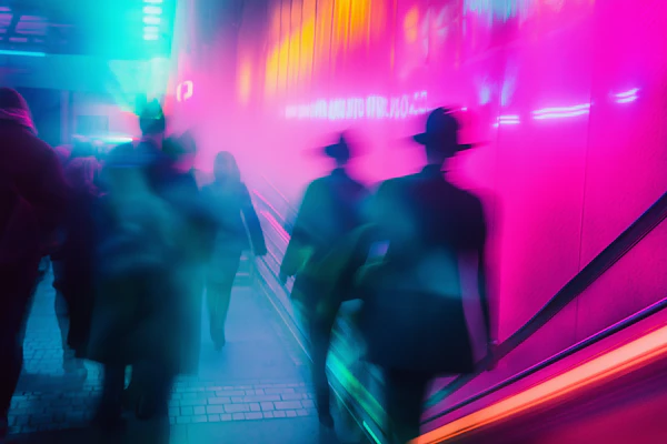 Neon Urban Corridor