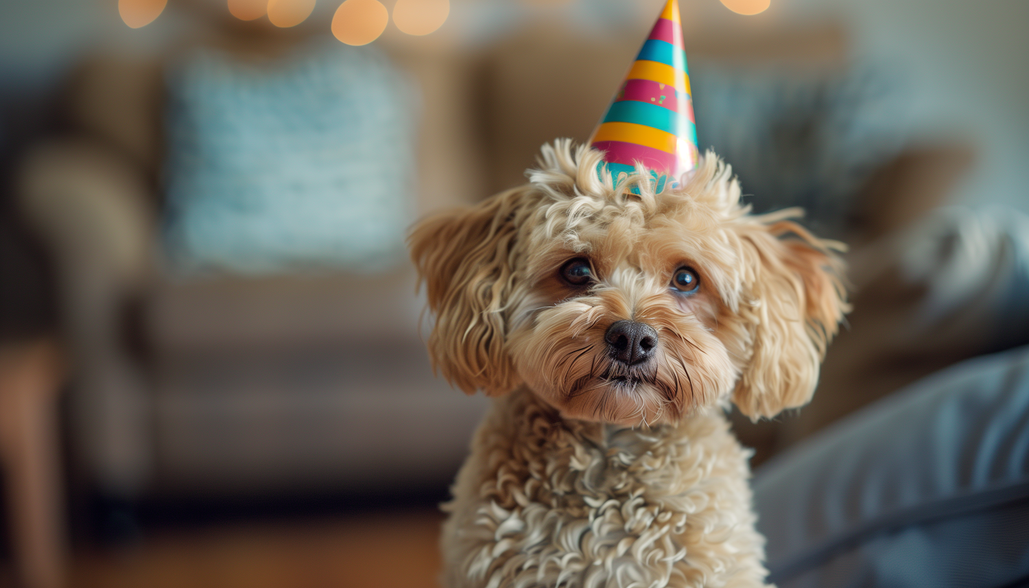 Celebration Pooch with Party Hat