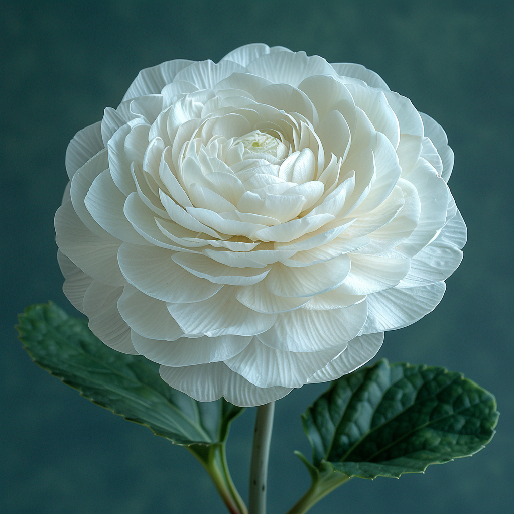 Exquisite White Ranunculus Photo on Lummi