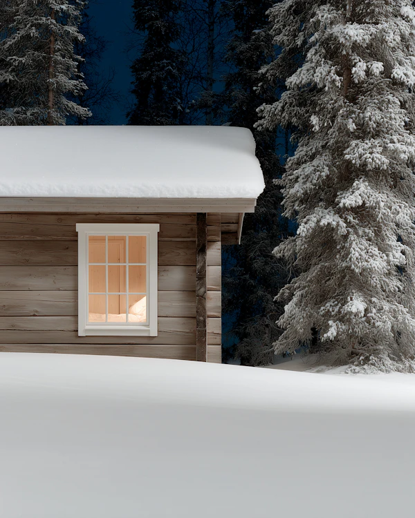 Cozy Snowy Cabin