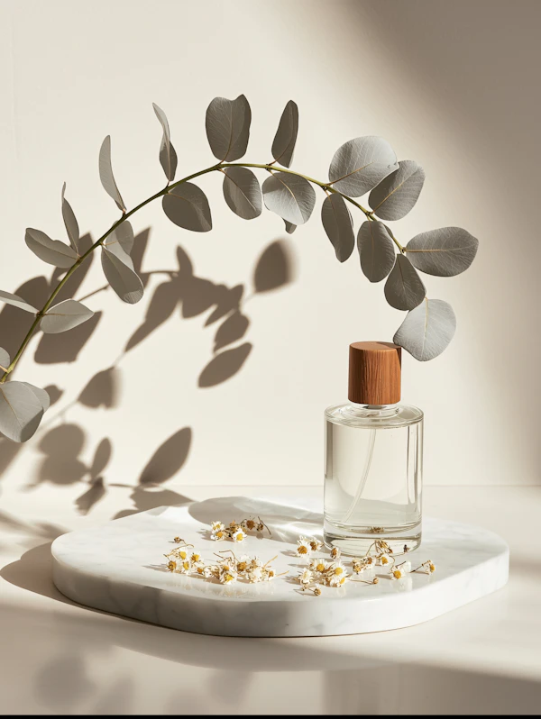 Minimalist Perfume Display