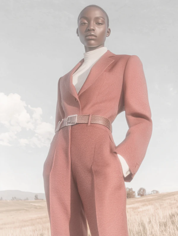 Poised Individual in Fashionable Attire