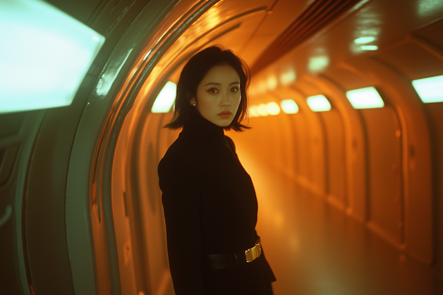 Futuristic Tunnel Portrait