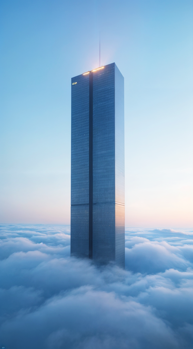 Skyscraper in the Clouds