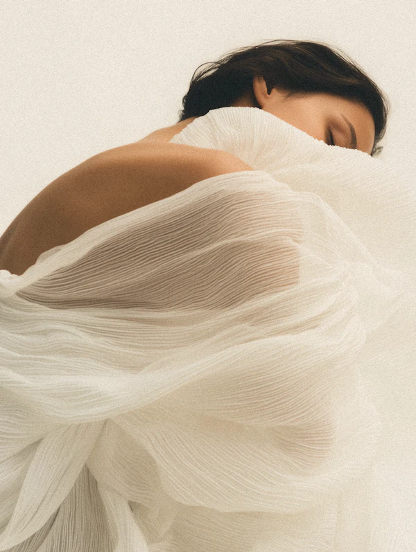 Ethereal Fabric Portrait