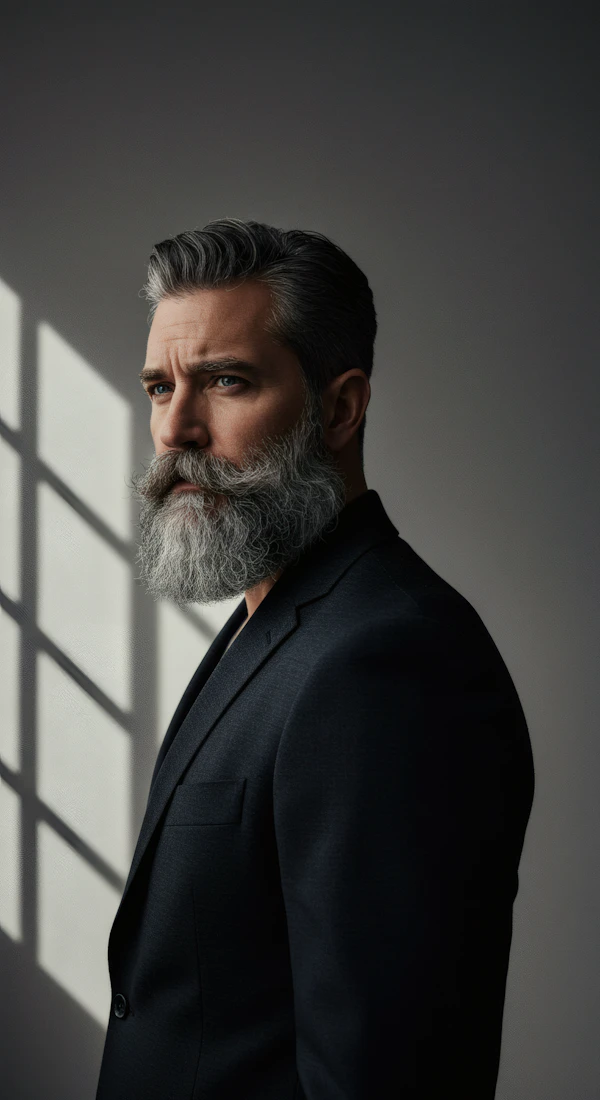 Distinguished Man in Dark Suit