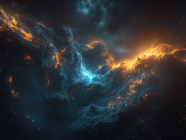 Vibrant Cosmic Nebula