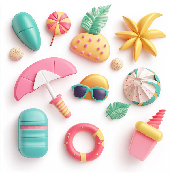 Summer-Themed Illustration