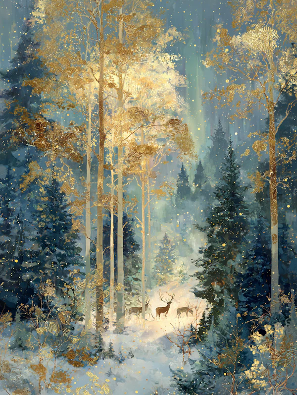 Serene Winter Forest