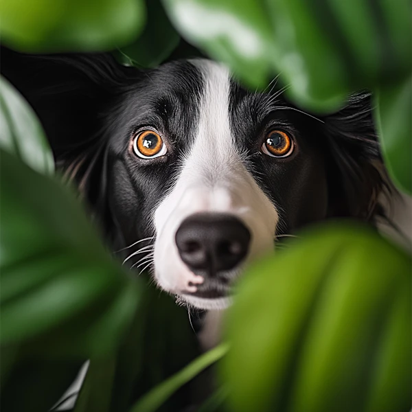 Curious Border Collie in Nature