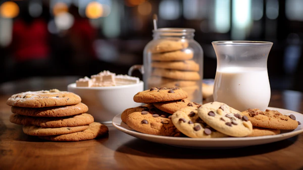 Cozy Cookie Indulgence with Milk