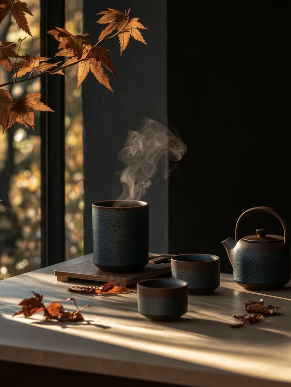 Autumn Tea Scene